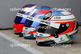 Helmet of Paul Di Resta (GBR) HWA AG Mercedes-AMG C63 DTM 13.04.2015, DTM Test, Motorsport Arena Oschersleben, Germany, Monday.
