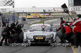 Pitstop Nico Müller (SUI) Audi Sport Team Rosberg Audi RS 5 DTM 13.04.2015, DTM Test, Motorsport Arena Oschersleben, Germany, Monday.