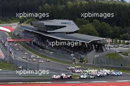 Start of the Race, LMP2 Class 11.-12.07.2015. ELMS Round 3, Spielberg, Austria.