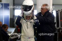 Pierre Fillon, President of the ACO ist testing the new Ligier JS P3 - Nissan. 17.-18.10.2015. ELMS Round 5, Estoril, Portugal.