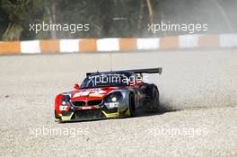 Eric Dermont (FRA) Franck Perera (FRA) Dino Lonardi (FRA) TDS RACING BMW Z4 GT3 in the gravel 17.-18.10.2015. ELMS Round 5, Estoril, Portugal.