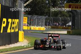 Pastor Maldonado (VEN) Lotus F1 E23. 13.03.2015. Formula 1 World Championship, Rd 1, Australian Grand Prix, Albert Park, Melbourne, Australia, Practice Day.
