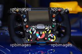 Sauber C34 steering wheel. 13.03.2015. Formula 1 World Championship, Rd 1, Australian Grand Prix, Albert Park, Melbourne, Australia, Practice Day.