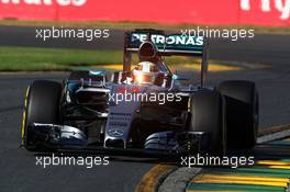 Lewis Hamilton (GBR) Mercedes AMG F1 W06. 13.03.2015. Formula 1 World Championship, Rd 1, Australian Grand Prix, Albert Park, Melbourne, Australia, Practice Day.