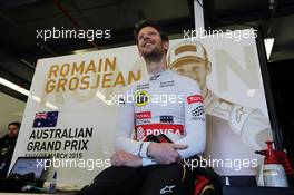 Romain Grosjean (FRA) Lotus F1 Team. 13.03.2015. Formula 1 World Championship, Rd 1, Australian Grand Prix, Albert Park, Melbourne, Australia, Practice Day.