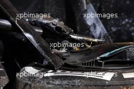 The damaged McLaren MP4-30 of Kevin Magnussen (DEN) McLaren after he crashed in the second practice session. 13.03.2015. Formula 1 World Championship, Rd 1, Australian Grand Prix, Albert Park, Melbourne, Australia, Practice Day.