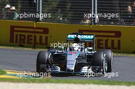 Lewis Hamilton (GBR) Mercedes AMG F1 W06. 13.03.2015. Formula 1 World Championship, Rd 1, Australian Grand Prix, Albert Park, Melbourne, Australia, Practice Day.