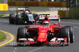 Kimi Raikkonen (FIN) Ferrari SF15-T. 13.03.2015. Formula 1 World Championship, Rd 1, Australian Grand Prix, Albert Park, Melbourne, Australia, Practice Day.