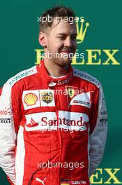 3rd place Sebastian Vettel (GER) Ferrari SF15-T. 15.03.2015. Formula 1 World Championship, Rd 1, Australian Grand Prix, Albert Park, Melbourne, Australia, Race Day.