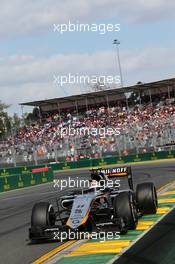 Sergio Perez (MEX) Sahara Force India F1 VJM08. 15.03.2015. Formula 1 World Championship, Rd 1, Australian Grand Prix, Albert Park, Melbourne, Australia, Race Day.