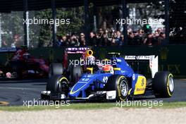 Felipe Nasr (BRA), Sauber F1 Team  15.03.2015. Formula 1 World Championship, Rd 1, Australian Grand Prix, Albert Park, Melbourne, Australia, Race Day.