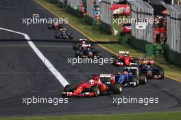 Sebastian Vettel (GER) Ferrari SF15-T. 15.03.2015. Formula 1 World Championship, Rd 1, Australian Grand Prix, Albert Park, Melbourne, Australia, Race Day.