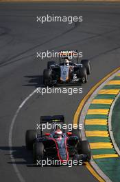 Jenson Button (GBR) McLaren MP4-30. 15.03.2015. Formula 1 World Championship, Rd 1, Australian Grand Prix, Albert Park, Melbourne, Australia, Race Day.