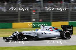 Felipe Massa (BRA) Williams FW37. 14.03.2015. Formula 1 World Championship, Rd 1, Australian Grand Prix, Albert Park, Melbourne, Australia, Qualifying Day.