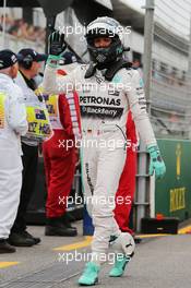 Nico Rosberg (GER) Mercedes AMG F1 in parc ferme. 14.03.2015. Formula 1 World Championship, Rd 1, Australian Grand Prix, Albert Park, Melbourne, Australia, Qualifying Day.