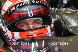 Jenson Button (GBR) McLaren MP4-30. 14.03.2015. Formula 1 World Championship, Rd 1, Australian Grand Prix, Albert Park, Melbourne, Australia, Qualifying Day.