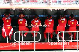 Ferrari pit gantry. 14.03.2015. Formula 1 World Championship, Rd 1, Australian Grand Prix, Albert Park, Melbourne, Australia, Qualifying Day.