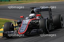 Kevin Magnussen (DEN) McLaren MP4-30. 14.03.2015. Formula 1 World Championship, Rd 1, Australian Grand Prix, Albert Park, Melbourne, Australia, Qualifying Day.