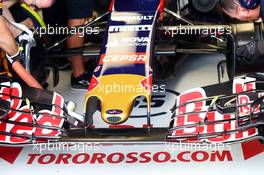 Scuderia Toro Rosso STR10 front wing. 14.03.2015. Formula 1 World Championship, Rd 1, Australian Grand Prix, Albert Park, Melbourne, Australia, Qualifying Day.