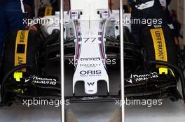 Valtteri Bottas (FIN) Williams FW37 - front wing. 14.03.2015. Formula 1 World Championship, Rd 1, Australian Grand Prix, Albert Park, Melbourne, Australia, Qualifying Day.