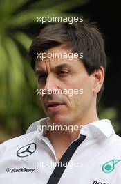 Toto Wolff (GER) Mercedes AMG F1 Shareholder and Executive Director. 12.03.2015. Formula 1 World Championship, Rd 1, Australian Grand Prix, Albert Park, Melbourne, Australia, Preparation Day.