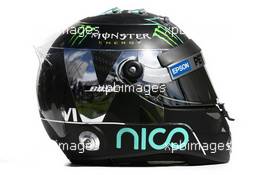 The helmet of Nico Rosberg (GER) Mercedes AMG F1. 12.03.2015. Formula 1 World Championship, Rd 1, Australian Grand Prix, Albert Park, Melbourne, Australia, Preparation Day.