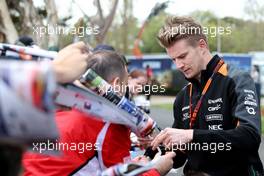 Nico Hulkenberg (GER), Sahara Force India  12.03.2015. Formula 1 World Championship, Rd 1, Australian Grand Prix, Albert Park, Melbourne, Australia, Preparation Day.
