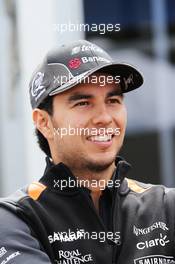 Sergio Perez (MEX) Sahara Force India F1. 12.03.2015. Formula 1 World Championship, Rd 1, Australian Grand Prix, Albert Park, Melbourne, Australia, Preparation Day.