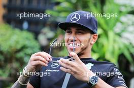 Lewis Hamilton (GBR) Mercedes AMG F1. 12.03.2015. Formula 1 World Championship, Rd 1, Australian Grand Prix, Albert Park, Melbourne, Australia, Preparation Day.