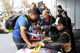 Pastor Maldonado (VEN), Lotus F1  12.03.2015. Formula 1 World Championship, Rd 1, Australian Grand Prix, Albert Park, Melbourne, Australia, Preparation Day.