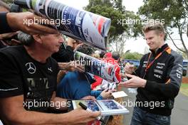 Nico Hulkenberg (GER), Sahara Force India  12.03.2015. Formula 1 World Championship, Rd 1, Australian Grand Prix, Albert Park, Melbourne, Australia, Preparation Day.