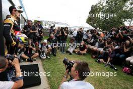 Pastor Maldonado (VEN), Lotus F1 Team  12.03.2015. Formula 1 World Championship, Rd 1, Australian Grand Prix, Albert Park, Melbourne, Australia, Preparation Day.