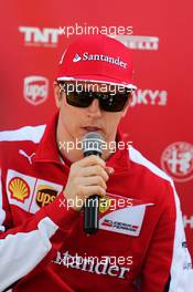 Kimi Raikkonen (FIN) Ferrari. 12.03.2015. Formula 1 World Championship, Rd 1, Australian Grand Prix, Albert Park, Melbourne, Australia, Preparation Day.