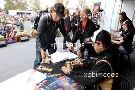 Pastor Maldonado (VEN), Lotus F1 Team  12.03.2015. Formula 1 World Championship, Rd 1, Australian Grand Prix, Albert Park, Melbourne, Australia, Preparation Day.