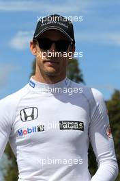 Jenson Button (GBR), McLaren Honda  12.03.2015. Formula 1 World Championship, Rd 1, Australian Grand Prix, Albert Park, Melbourne, Australia, Preparation Day.