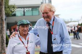 (L to R): Jackie Stewart (GBR) with Ron Walker (AUS) Chairman of the Australian GP Corporation. 12.03.2015. Formula 1 World Championship, Rd 1, Australian Grand Prix, Albert Park, Melbourne, Australia, Preparation Day.