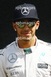 Lewis Hamilton (GBR) Mercedes AMG F1. 12.03.2015. Formula 1 World Championship, Rd 1, Australian Grand Prix, Albert Park, Melbourne, Australia, Preparation Day.
