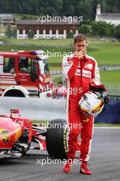 Sebastian Vettel (GER) Ferrari SF15-T stops on the circuit in the first practice session. 19.06.2015. Formula 1 World Championship, Rd 8, Austrian Grand Prix, Spielberg, Austria, Practice Day.