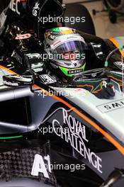 Sergio Perez (MEX) Sahara Force India F1 VJM08. 19.06.2015. Formula 1 World Championship, Rd 8, Austrian Grand Prix, Spielberg, Austria, Practice Day.