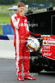 Sebastian Vettel (GER) Ferrari SF15-T stops on the circuit in the first practice session. 19.06.2015. Formula 1 World Championship, Rd 8, Austrian Grand Prix, Spielberg, Austria, Practice Day.