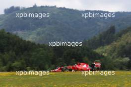 Kimi Raikkonen (FIN) Ferrari SF15-T. 19.06.2015. Formula 1 World Championship, Rd 8, Austrian Grand Prix, Spielberg, Austria, Practice Day.