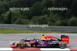 Daniel Ricciardo (AUS) Red Bull Racing RB11. 19.06.2015. Formula 1 World Championship, Rd 8, Austrian Grand Prix, Spielberg, Austria, Practice Day.