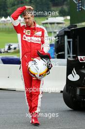 Sebastian Vettel (GER) Ferrari stops on the circuit in the first practice session. 19.06.2015. Formula 1 World Championship, Rd 8, Austrian Grand Prix, Spielberg, Austria, Practice Day.