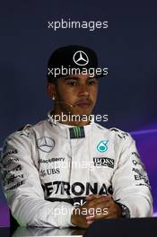 Lewis Hamilton (GBR) Mercedes AMG F1 in the FIA Press Conference. 21.06.2015. Formula 1 World Championship, Rd 8, Austrian Grand Prix, Spielberg, Austria, Race Day.