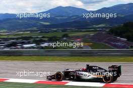 Nico Hulkenberg (GER) Sahara Force India F1 VJM08. 21.06.2015. Formula 1 World Championship, Rd 8, Austrian Grand Prix, Spielberg, Austria, Race Day.