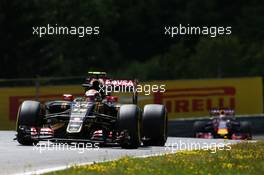 Pastor Maldonado (VEN) Lotus F1 E23. 21.06.2015. Formula 1 World Championship, Rd 8, Austrian Grand Prix, Spielberg, Austria, Race Day.