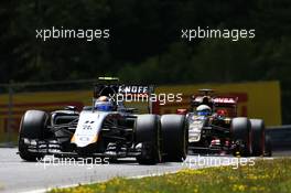 Sergio Perez (MEX) Sahara Force India F1 VJM08. 21.06.2015. Formula 1 World Championship, Rd 8, Austrian Grand Prix, Spielberg, Austria, Race Day.