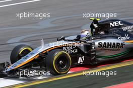 Sergio Perez (MEX), Sahara Force India  21.06.2015. Formula 1 World Championship, Rd 8, Austrian Grand Prix, Spielberg, Austria, Race Day.