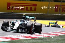 Nico Rosberg (GER) Mercedes AMG F1 W06. 21.06.2015. Formula 1 World Championship, Rd 8, Austrian Grand Prix, Spielberg, Austria, Race Day.