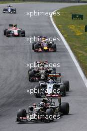 Romain Grosjean (FRA) Lotus F1 E23. 21.06.2015. Formula 1 World Championship, Rd 8, Austrian Grand Prix, Spielberg, Austria, Race Day.
